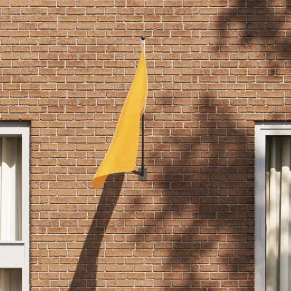 Flag & Vindposer^Flagstangholder i rustfrit stål - Moderne design til haven | Størrelse: 10,5 x 7,5 cm | Farve: Sort