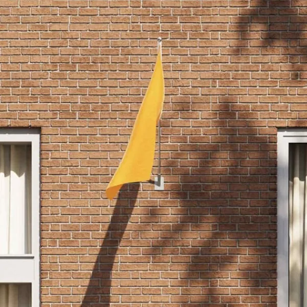 Outlet Flagstangholder i rustfrit stål - Moderne design til haven | Størrelse: 10,5x7,5 cm | Farve: Sølv Flag & Vindposer