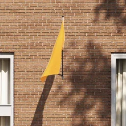 New Flagstangholder i rustfrit stål - Moderne design | Farve: Sort | Størrelse: 15x3 cm Flag & Vindposer