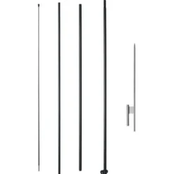 Flag & Vindposer^Flagstangssæt, Feather Swooper 440x58,5 cm, Udendørs, Aluminium