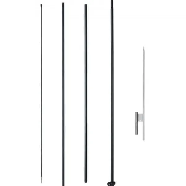 Flag & Vindposer^Flagstangssæt, Feather Swooper 440x58,5 cm, Udendørs, Aluminium