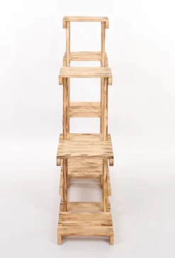 Flerniveau træblomsterkrukke RKB /95x116x25/ Naturlig brændt Plantestativer