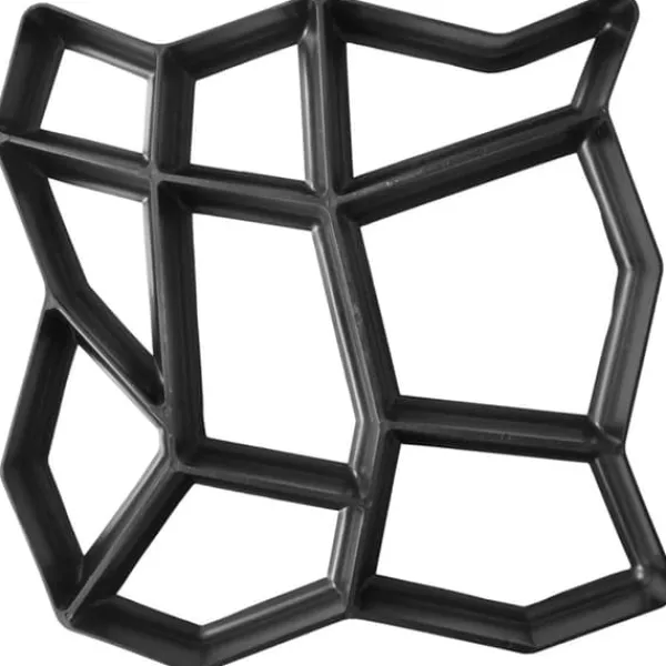 Best Fliseforme til Haven 42 x 42 x 4 cm Sæt af 2 - Støbning Havesten & Trædesten