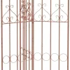 Buer, Spalier, Lysthuse Uden Tag^Flowton Antique Style Metal Garden Trellis - Brown, Robust and Durable for Climbing Plants, Easy Assembly