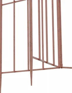 Buer, Spalier, Lysthuse Uden Tag^Flowton Antique Style Metal Garden Trellis - Brown, Robust and Durable for Climbing Plants, Easy Assembly