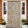 Insektmiddel & Dyreafvisende Middel^Flueforhæng i chenille - Dørgardin til insektbeskyttelse | Farve: Beige og Brun | Størrelse: 100x230 cm