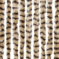 Insektmiddel & Dyreafvisende Middel^Flueforhæng i chenille - Dørgardin til insektbeskyttelse | Farve: Beige og Brun | Størrelse: 100x230 cm
