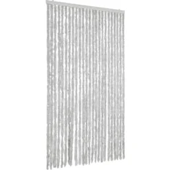 New Flueforhæng i chenille - Dørgardin til insektbeskyttelse | Størrelse: 100x220 cm | Farve: Grå Insektmiddel & Dyreafvisende Middel