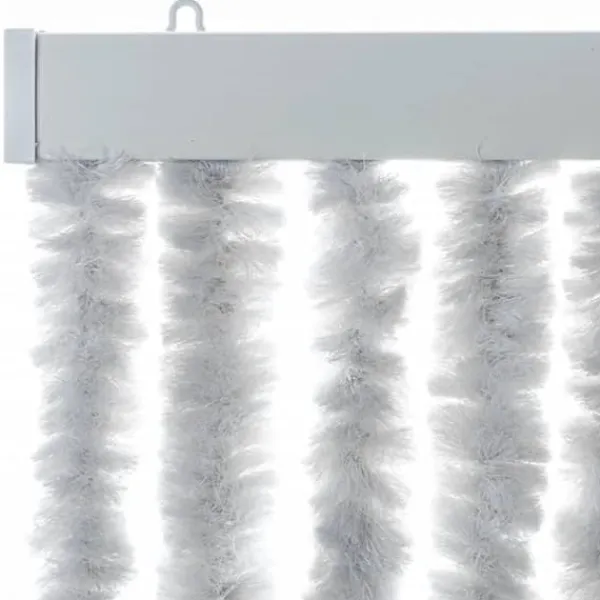 New Flueforhæng i chenille - Dørgardin til insektbeskyttelse | Størrelse: 100x220 cm | Farve: Grå Insektmiddel & Dyreafvisende Middel
