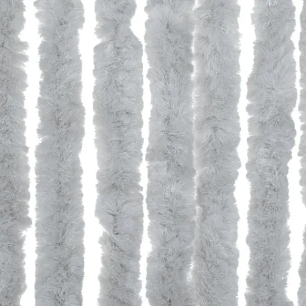 New Flueforhæng i chenille - Dørgardin til insektbeskyttelse | Størrelse: 100x220 cm | Farve: Grå Insektmiddel & Dyreafvisende Middel