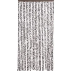 Insektmiddel & Dyreafvisende Middel^Flueforhæng i chenille - Dørgardin til insektbeskyttelse | Farve: Brun og Beige | Størrelse: 100x200 cm