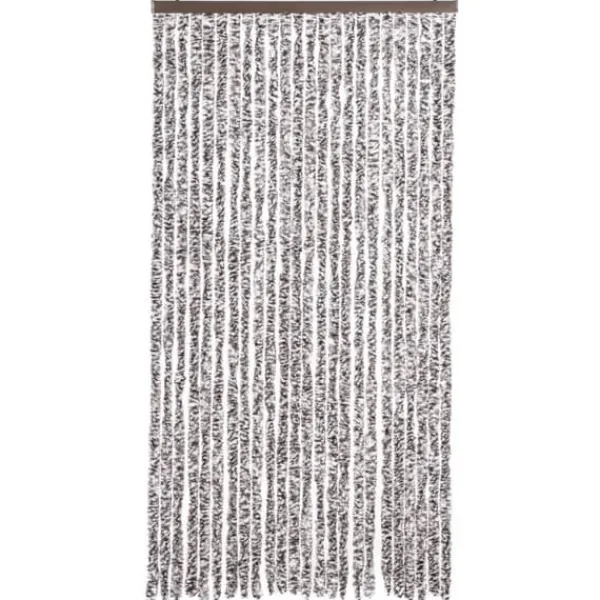 Insektmiddel & Dyreafvisende Middel^Flueforhæng i chenille - Dørgardin til insektbeskyttelse | Farve: Brun og Beige | Størrelse: 100x200 cm
