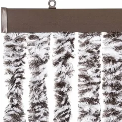 Insektmiddel & Dyreafvisende Middel^Flueforhæng i chenille - Dørgardin til insektbeskyttelse | Farve: Brun og Beige | Størrelse: 100x200 cm