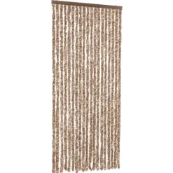 Insektmiddel & Dyreafvisende Middel^Flueforhæng i chenille - Insektgardin | Farve: Beige og mørkebrun | Størrelse: 56x185 cm
