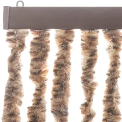 Insektmiddel & Dyreafvisende Middel^Flueforhæng i chenille - Insektgardin | Farve: Beige og mørkebrun | Størrelse: 56x185 cm