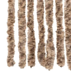 Insektmiddel & Dyreafvisende Middel^Flueforhæng i chenille - Insektgardin | Farve: Beige og mørkebrun | Størrelse: 56x185 cm