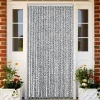 Insektmiddel & Dyreafvisende Middel^Flueforhæng i chenille - Insektgardin | Størrelse: 1118x220 cm | Farve: Grå, Sort-Hvid