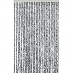 Insektmiddel & Dyreafvisende Middel^Flueforhæng i chenille - Insektgardin | Størrelse: 1118x220 cm | Farve: Grå, Sort-Hvid