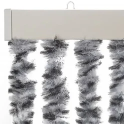 Insektmiddel & Dyreafvisende Middel^Flueforhæng i chenille - Insektgardin | Størrelse: 1118x220 cm | Farve: Grå, Sort-Hvid