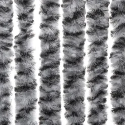 Insektmiddel & Dyreafvisende Middel^Flueforhæng i chenille - Insektgardin | Størrelse: 1118x220 cm | Farve: Grå, Sort-Hvid