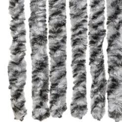 Insektmiddel & Dyreafvisende Middel^Flueforhæng i chenille - Insektgardin | Størrelse: 1118x220 cm | Farve: Grå, Sort-Hvid