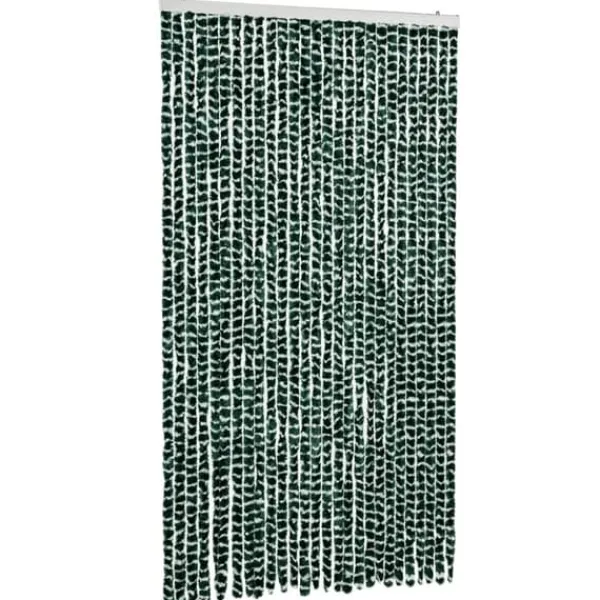 Best Flueforhæng i chenille - Insektgardin | Farve: Grøn/Hvid | Størrelse: 118x220 cm Insektmiddel & Dyreafvisende Middel