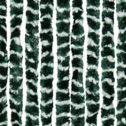 Best Flueforhæng i chenille - Insektgardin | Farve: Grøn/Hvid | Størrelse: 118x220 cm Insektmiddel & Dyreafvisende Middel
