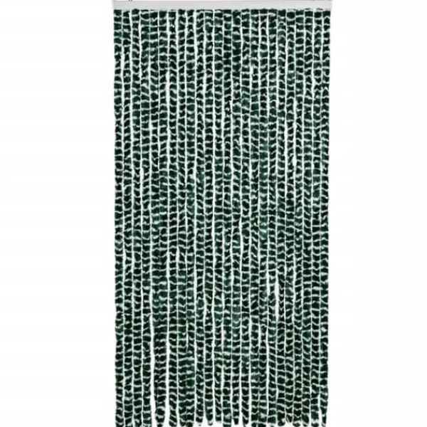 Flueforhæng i chenille - Insektgardin | Farve: Grøn og Hvid | Størrelse: 100x200 cm Insektmiddel & Dyreafvisende Middel