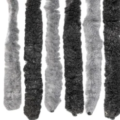 Insektmiddel & Dyreafvisende Middel^Flueforhæng 100x220 cm - Insektgardin i chenille | Farve: Grå/Svarte