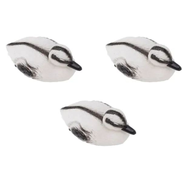 Clearance Flydende gule Ællingedamme Ornament Sæt til Have og Pool - 3 Realistiske plastænder - Perfekt til Vanddekoration - C Style - 12x6,5 cm Havedekorationer