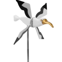Flying Seagul Vindmølle Havesnurre Græsplænepynt Vindmølle Whirligig Asuka Serie Vindmølle til Udendørs Havedekorationer Vinddekoration
