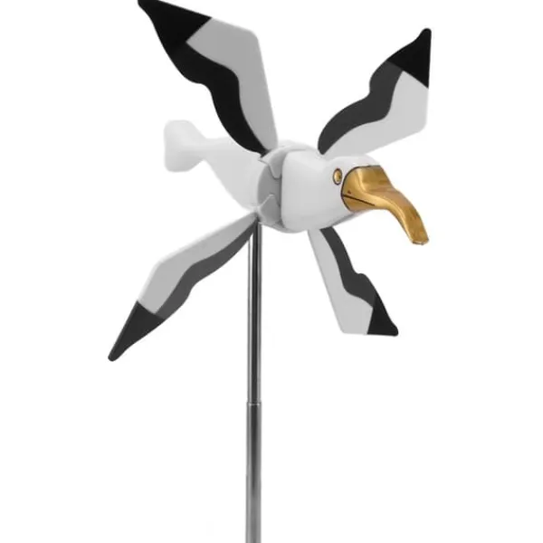Flying Seagul Vindmølle Havesnurre Græsplænepynt Vindmølle Whirligig Asuka Serie Vindmølle til Udendørs Havedekorationer Vinddekoration