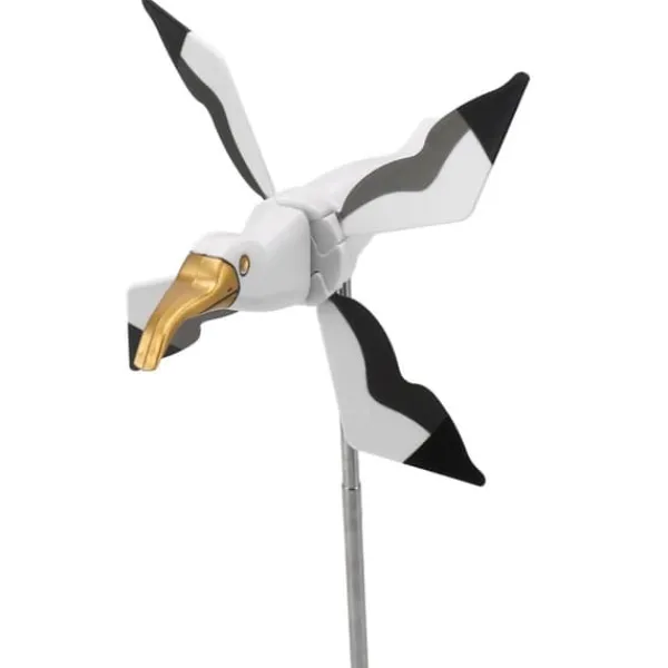 Flying Seagul Vindmølle Havesnurre Græsplænepynt Vindmølle Whirligig Asuka Serie Vindmølle til Udendørs Havedekorationer Vinddekoration