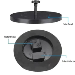 New Flytande solcellsfontän Til Fugle & Småvildt