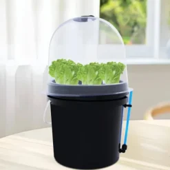 Sale Fogponics hydroponisk system - Indendørs plantesæt - 8 plantepladser - Automatisk tågecyklus - Timer 60/30 min - 12–24 V DC - 27×27×29 cm - Sort Kit Til Plante- & Urtedyrkning