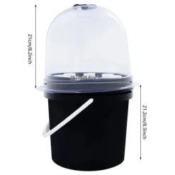 Sale Fogponics hydroponisk system - Indendørs plantesæt - 8 plantepladser - Automatisk tågecyklus - Timer 60/30 min - 12–24 V DC - 27×27×29 cm - Sort Kit Til Plante- & Urtedyrkning