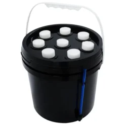 Sale Fogponics hydroponisk system - Indendørs plantesæt - 8 plantepladser - Automatisk tågecyklus - Timer 60/30 min - 12–24 V DC - 27×27×29 cm - Sort Kit Til Plante- & Urtedyrkning