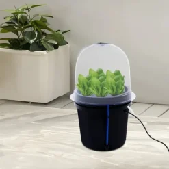 Sale Fogponics hydroponisk system - Indendørs plantesæt - 8 plantepladser - Automatisk tågecyklus - Timer 60/30 min - 12–24 V DC - 27×27×29 cm - Sort Kit Til Plante- & Urtedyrkning
