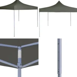 Telte & Lysthuse^Foldbart festtelt 2 x 2 m stål antracitgrå - Festtelt - Festtelte - Home & Living