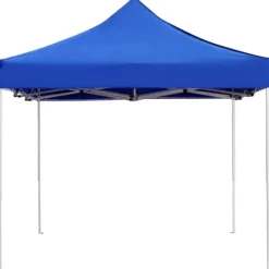 Telte & Lysthuse^Foldbart festtelt aluminium - Professionelt partytelt | Størrelse: 4,5x3 m | Farve: Blå