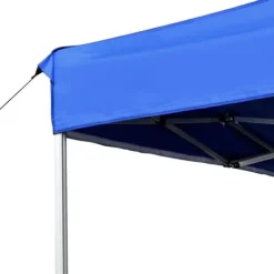 Telte & Lysthuse^Foldbart festtelt aluminium - Professionelt partytelt | Størrelse: 4,5x3 m | Farve: Blå