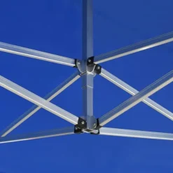 Telte & Lysthuse^Foldbart festtelt aluminium - Professionelt partytelt | Størrelse: 4,5x3 m | Farve: Blå