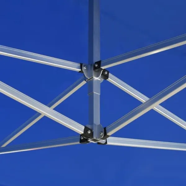 Telte & Lysthuse^Foldbart festtelt aluminium - Professionelt partytelt | Størrelse: 4,5x3 m | Farve: Blå