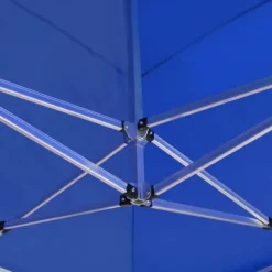 Foldbart festtelt i aluminium - Professionelt partytelt | Farve: Blå | Størrelse: 6x3 m Telte & Lysthuse