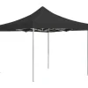 Telte & Lysthuse^Foldbart festtelt i aluminium - Professionelt design | Farve: Antracitgrå | Størrelse: 2x2 m