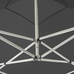 Telte & Lysthuse^Foldbart festtelt i aluminium - Professionelt design | Farve: Antracitgrå | Størrelse: 2x2 m