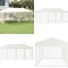 Telte & Lysthuse^Foldbart festtelt med sidevægge 3x6 m cremefarvet - Festtelt - Festtelte - Home & Living