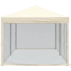 Telte & Lysthuse^Foldbart festtelt med sidevægge 3x6 m cremefarvet - Festtelt - Festtelte - Home & Living
