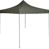 Telte & Lysthuse^Foldbart festtelt 2x2 m - UV-bestanding & vandafvisende | Farve: Antracitgrå