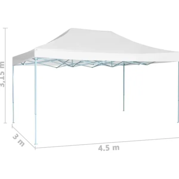 Telte & Lysthuse^Foldbart festtelt 3x4,5 m hvid - Festtelt - Festtelte - Home & Living